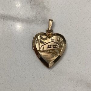 Vintage Dason 12k gold filled Heart Locket Pendant
